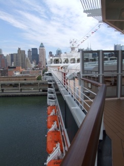 The Eurodam Alongside in New York City.